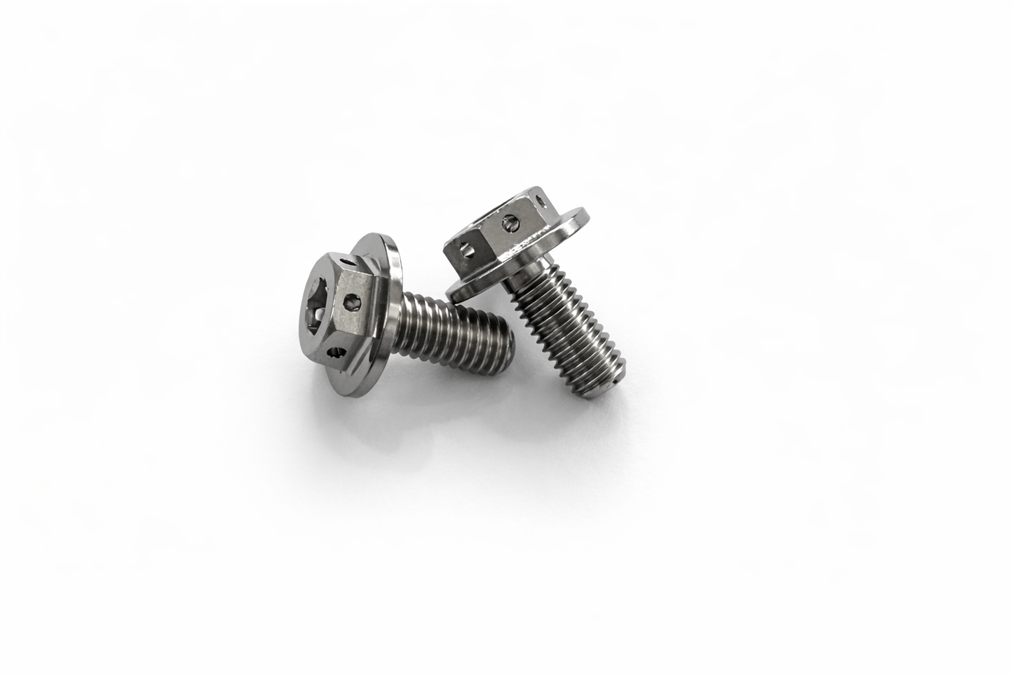 Drilled Hex Flange Bolt M6x14
