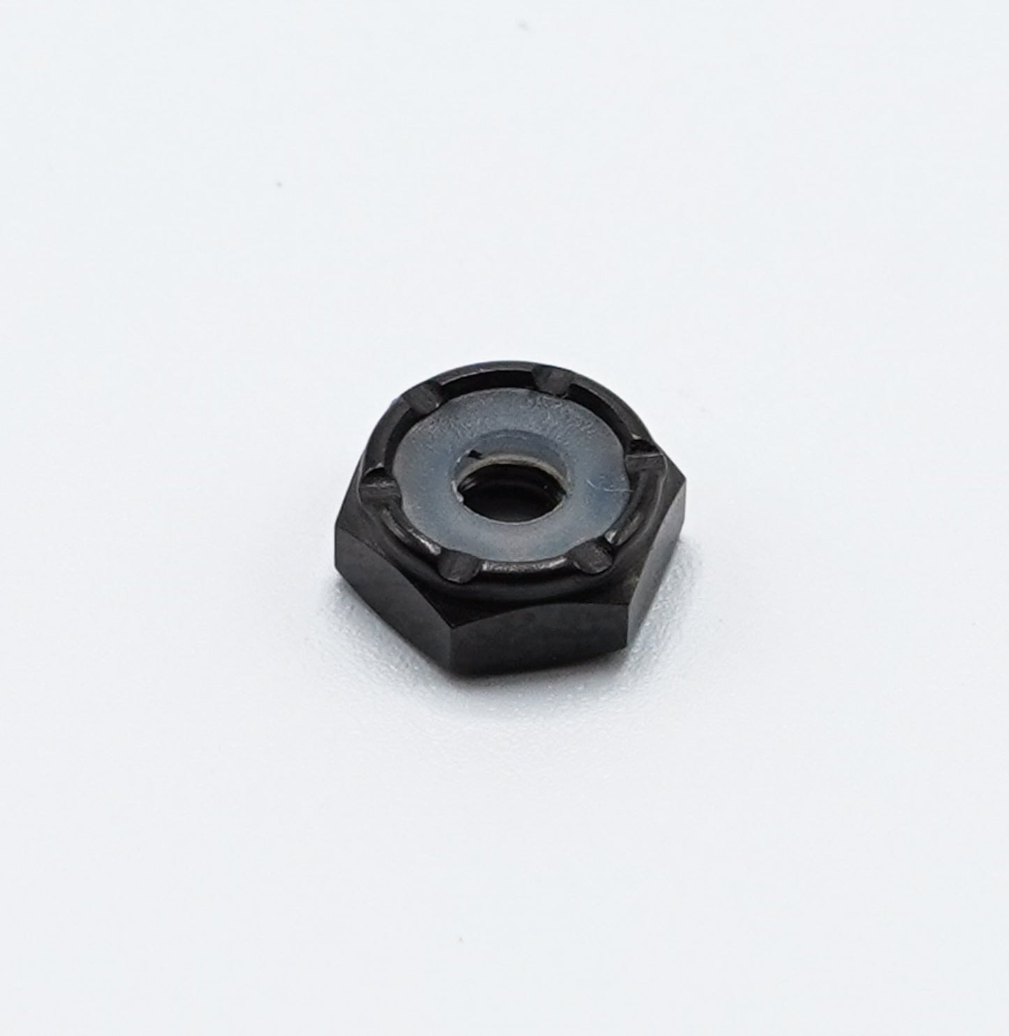 Hex Nyloc Nut (No Flange) #6-32 Black